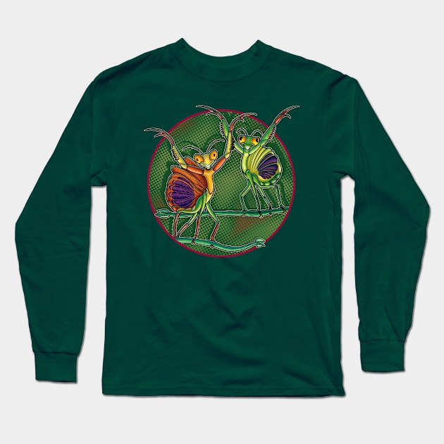 Mantis Dance Long Sleeve T-Shirt by DerryProducts